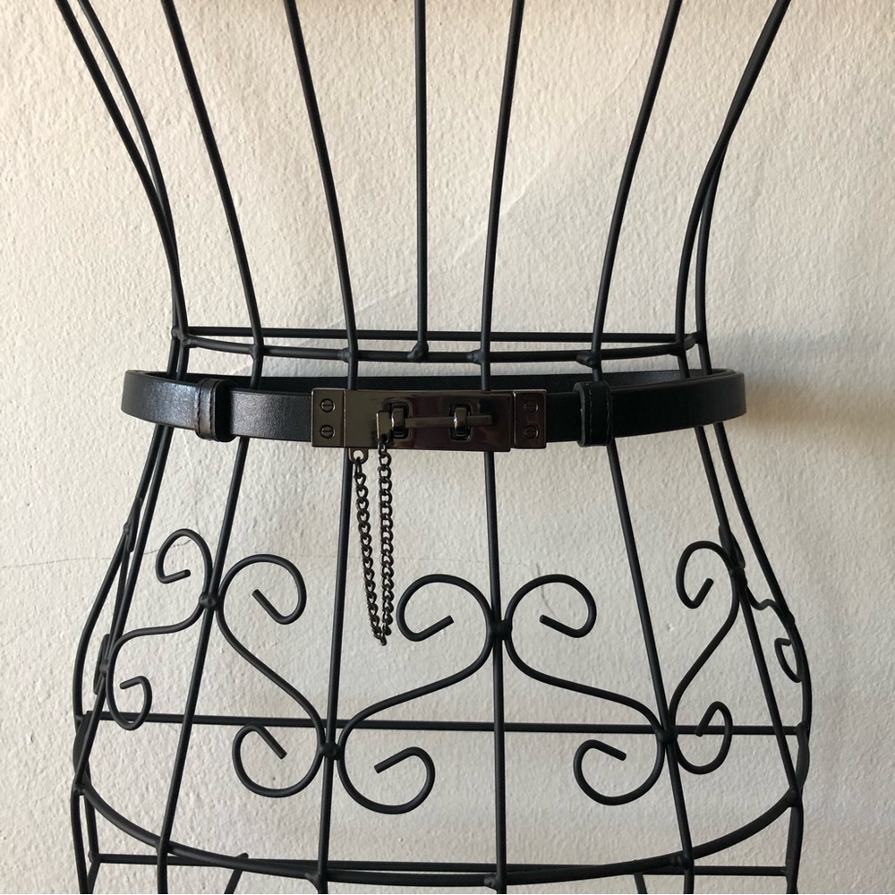 Seraphine Leather Metal Maternity Belt